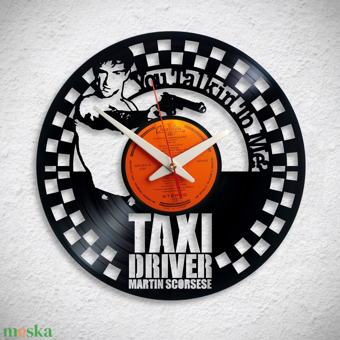 Taxi Driver - Robert de Niro - Bakelit falióra - otthon & életmód - dekoráció - fali és függő dekoráció - falióra & óra - Meska.hu Taxi Driver - Robert de Niro - Bakelit falióra - otthon & életmód - dekoráció - fali és függő dekoráció - falióra & óra - Meska.hu