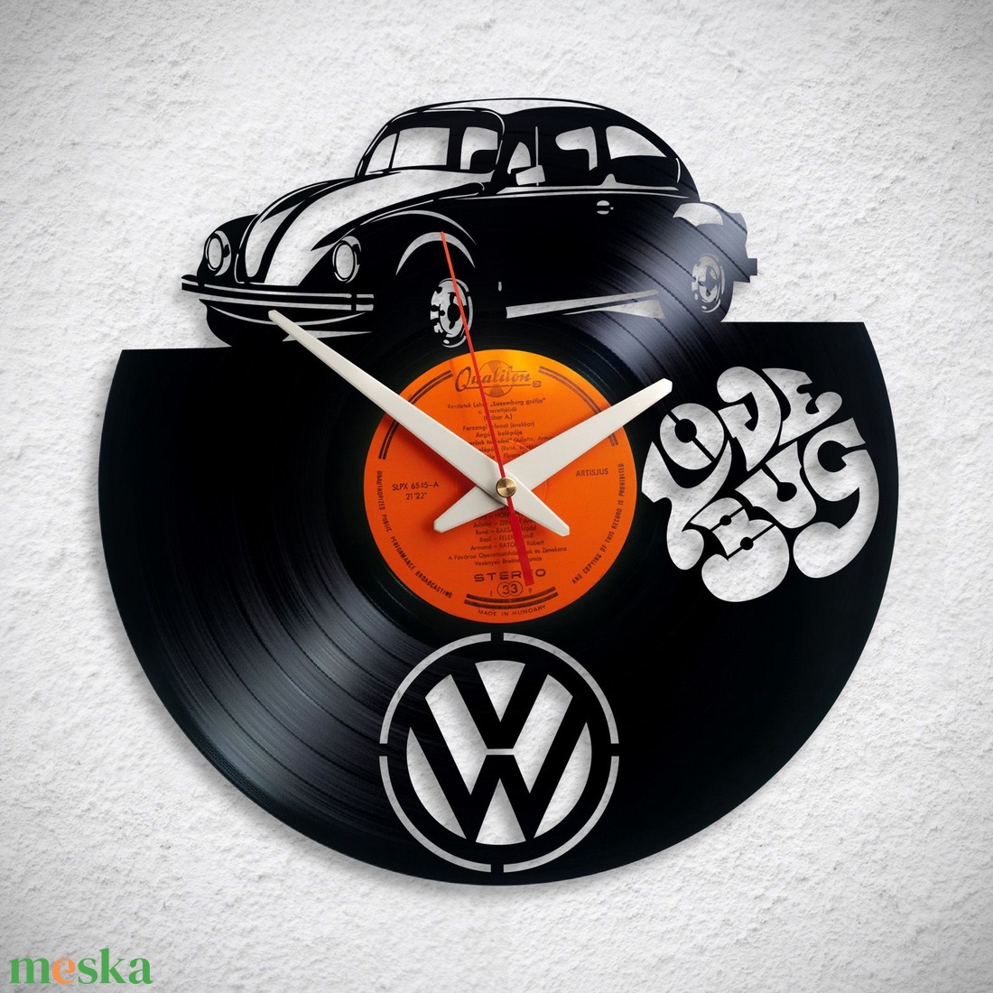 VW Bogár No2 - Bakelit falióra - otthon & életmód - dekoráció - fali és függő dekoráció - falióra & óra - Meska.hu VW Bogár No2 - Bakelit falióra - otthon & életmód - dekoráció - fali és függő dekoráció - falióra & óra - Meska.hu