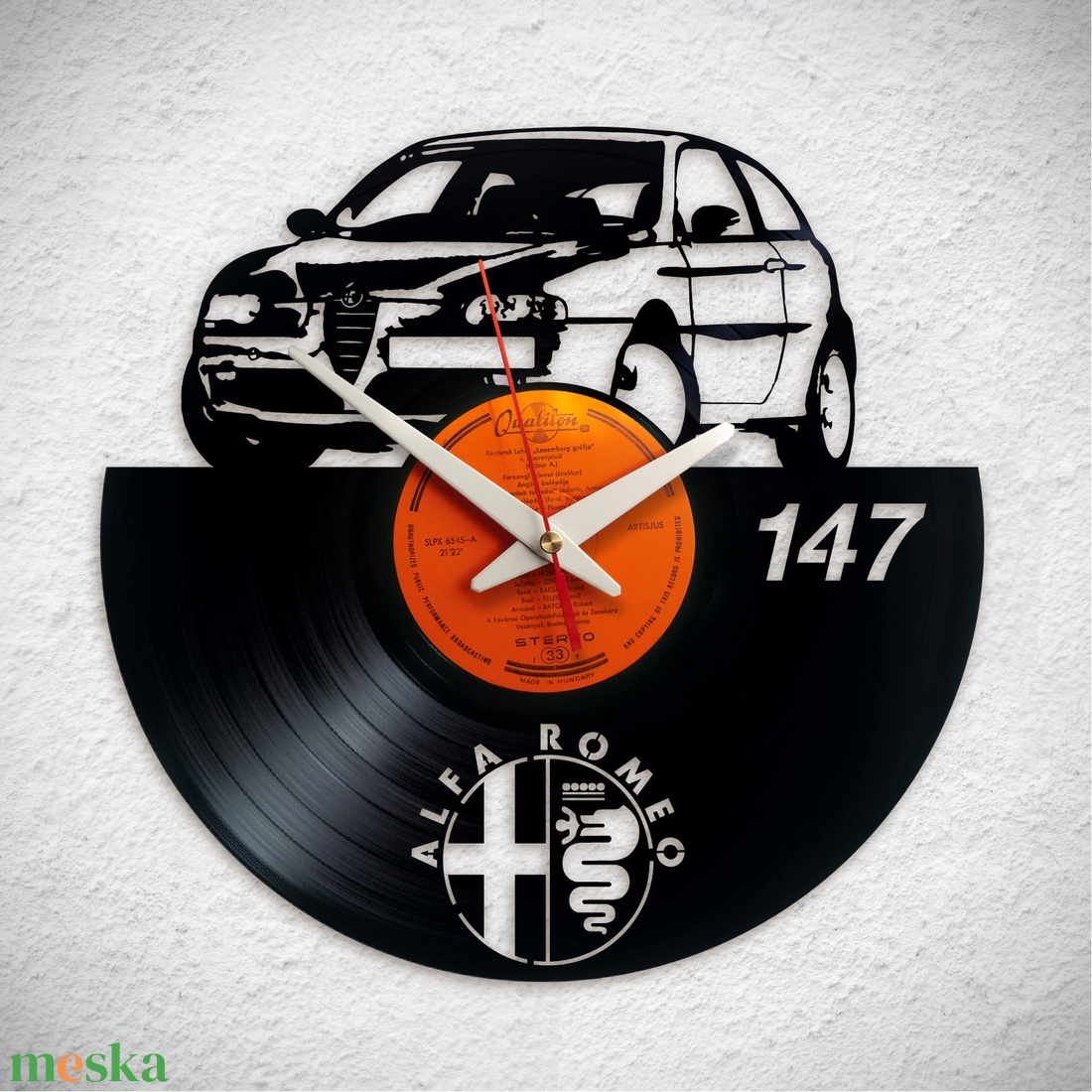 Alfa Romeo 147 - Bakelit falióra - otthon & életmód - dekoráció - fali és függő dekoráció - falióra & óra - Meska.hu Alfa Romeo 147 - Bakelit falióra - otthon & életmód - dekoráció - fali és függő dekoráció - falióra & óra - Meska.hu