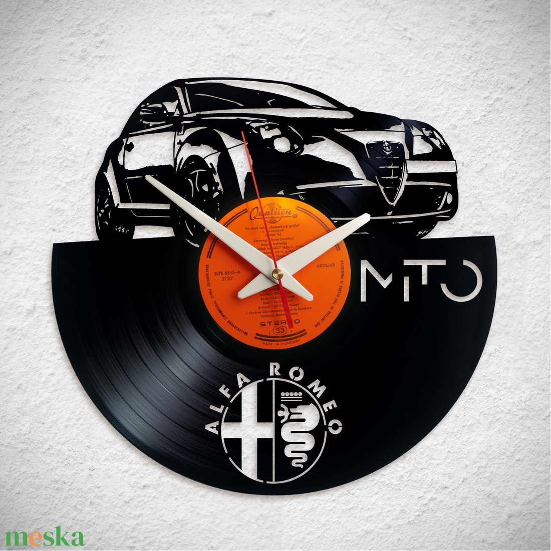 Alfa Romeo Mito - Bakelit falióra - otthon & életmód - dekoráció - fali és függő dekoráció - falióra & óra - Meska.hu Alfa Romeo Mito - Bakelit falióra - otthon & életmód - dekoráció - fali és függő dekoráció - falióra & óra - Meska.hu