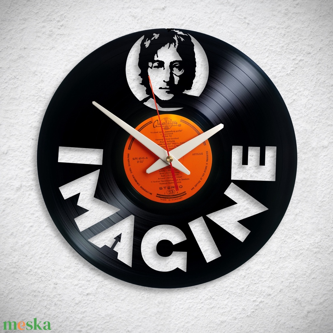 John Lennon - Imagine - Bakelit falióra - otthon & életmód - dekoráció - fali és függő dekoráció - falióra & óra - Meska.hu John Lennon - Imagine - Bakelit falióra - otthon & életmód - dekoráció - fali és függő dekoráció - falióra & óra - Meska.hu