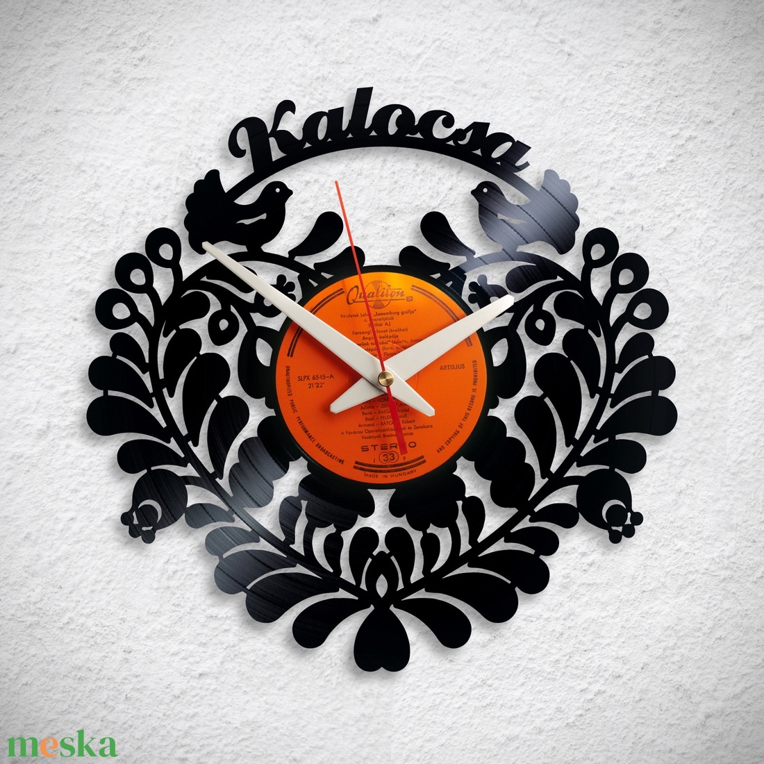 Kalocsa - Bakelit falióra - otthon & lakás - dekoráció - fali és függő dekoráció - falióra & óra - Meska.hu Kalocsa - Bakelit falióra - otthon & lakás - dekoráció - fali és függő dekoráció - falióra & óra - Meska.hu