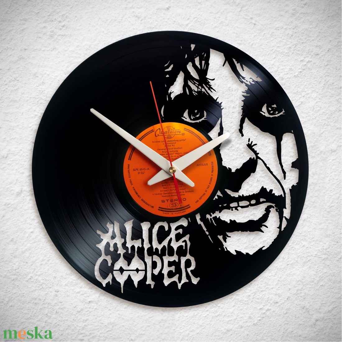 Alice Cooper - Bakelit falióra - otthon & életmód - dekoráció - fali és függő dekoráció - falióra & óra - Meska.hu Alice Cooper - Bakelit falióra - otthon & életmód - dekoráció - fali és függő dekoráció - falióra & óra - Meska.hu