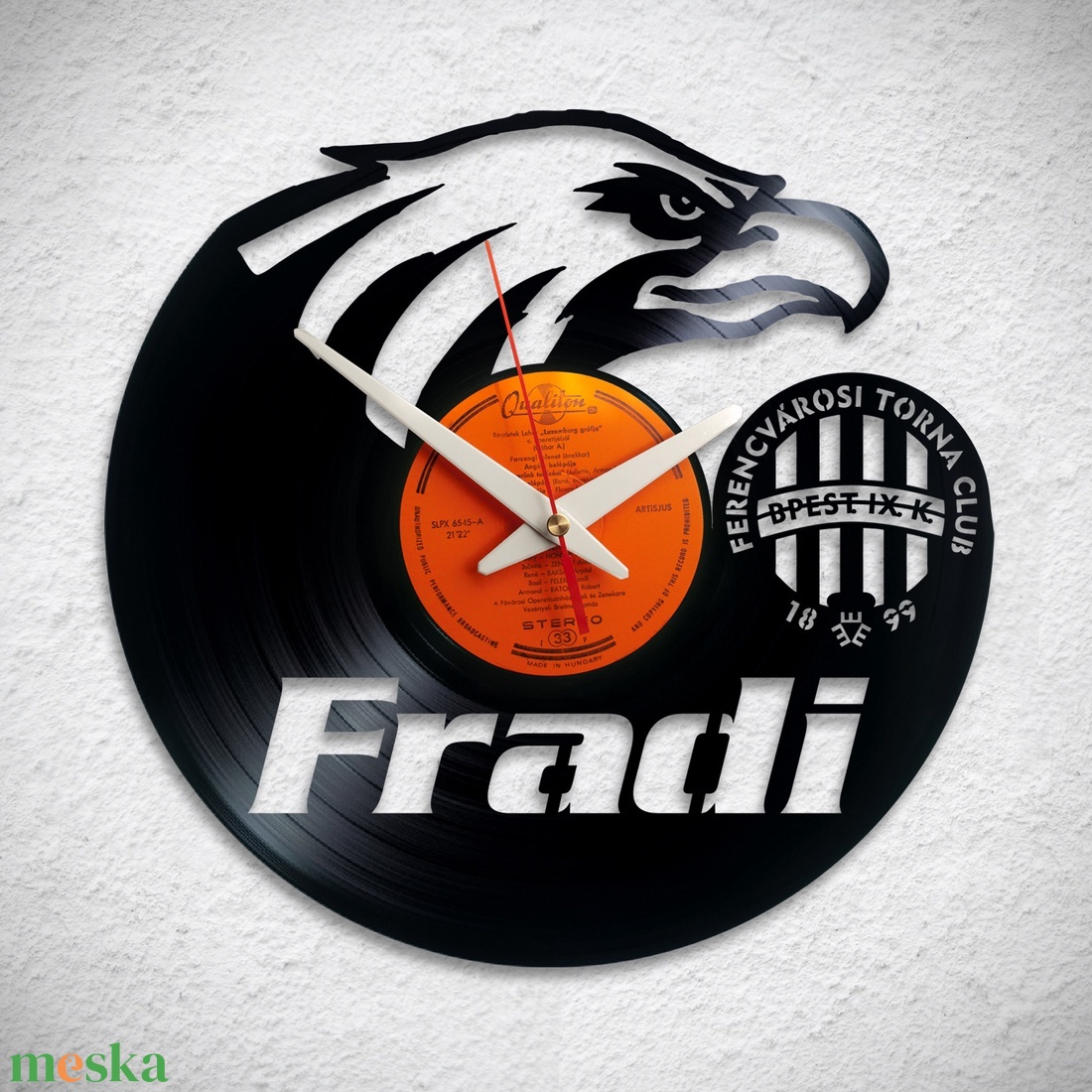 FTC  Fradi - Bakelit falióra - otthon & életmód - dekoráció - fali és függő dekoráció - falióra & óra - Meska.hu