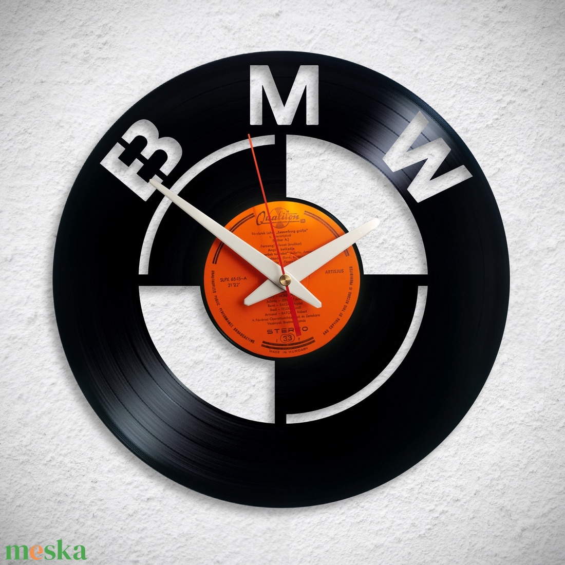BMW logo - Bakelit falióra - otthon & lakás - dekoráció - fali és függő dekoráció - falióra & óra - Meska.hu