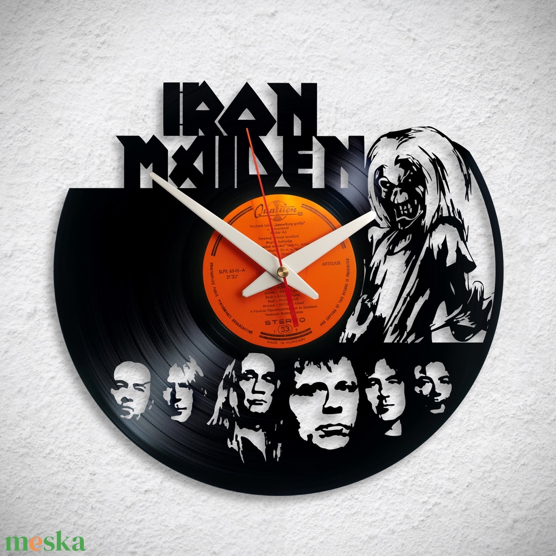 Iron Maiden - Bakelit falióra - otthon & lakás - dekoráció - fali és függő dekoráció - falióra & óra - Meska.hu