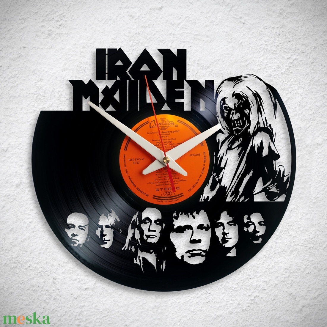 Iron Maiden - Bakelit falióra - otthon & életmód - dekoráció - fali és függő dekoráció - falióra & óra - Meska.hu Iron Maiden - Bakelit falióra - otthon & életmód - dekoráció - fali és függő dekoráció - falióra & óra - Meska.hu