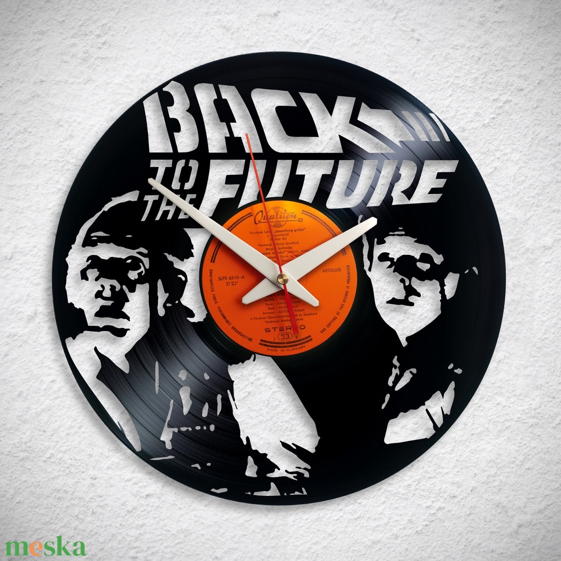 Vissza a jövőbe - Back to the Future - Bakelit falióra - otthon & lakás - dekoráció - fali és függő dekoráció - falióra & óra - Meska.hu