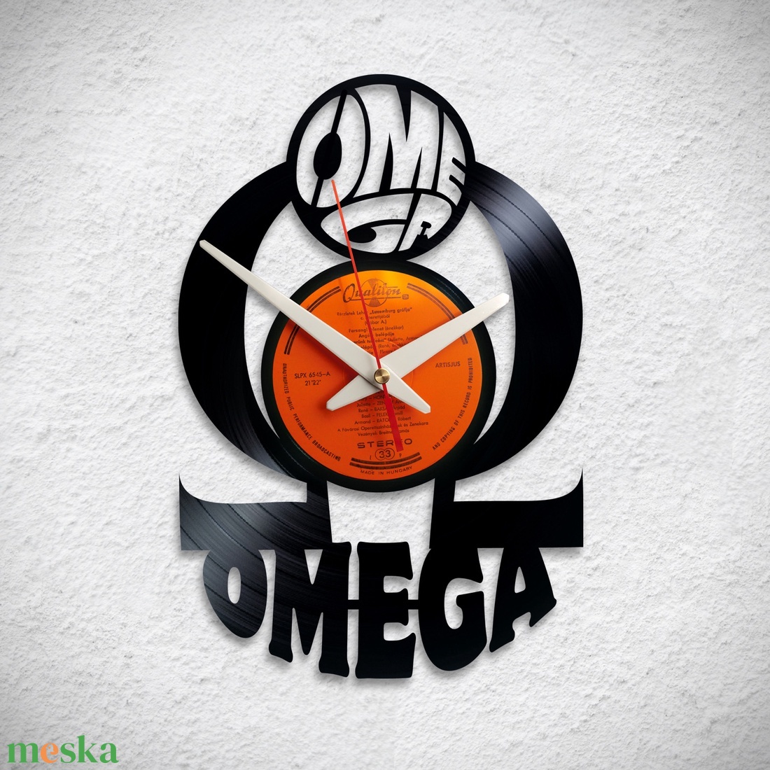 Omega együttes - Bakelit falióra - otthon & életmód - dekoráció - fali és függő dekoráció - falióra & óra - Meska.hu Omega együttes - Bakelit falióra - otthon & életmód - dekoráció - fali és függő dekoráció - falióra & óra - Meska.hu