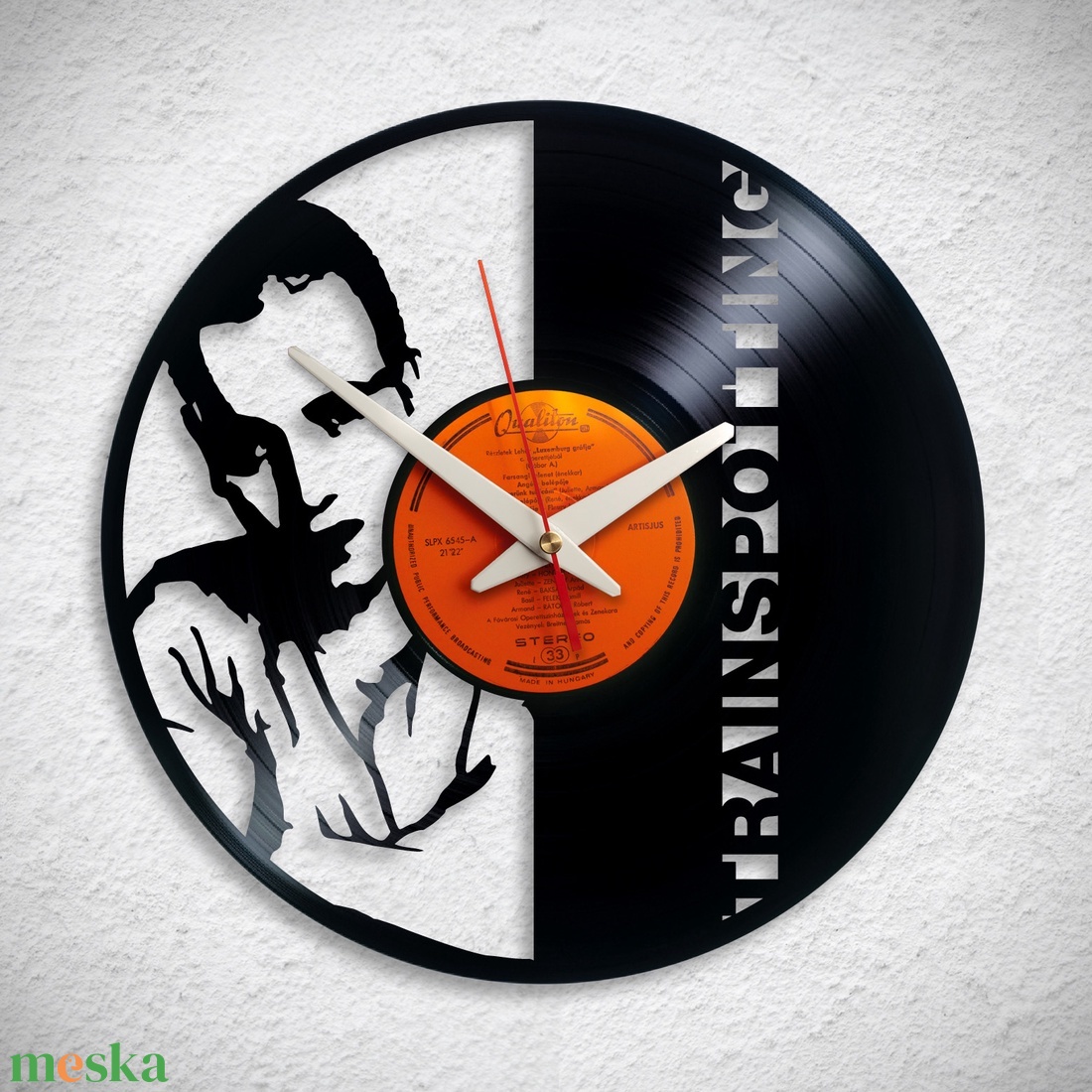 Trainspotting - Bakelit falióra - otthon & életmód - dekoráció - fali és függő dekoráció - falióra & óra - Meska.hu