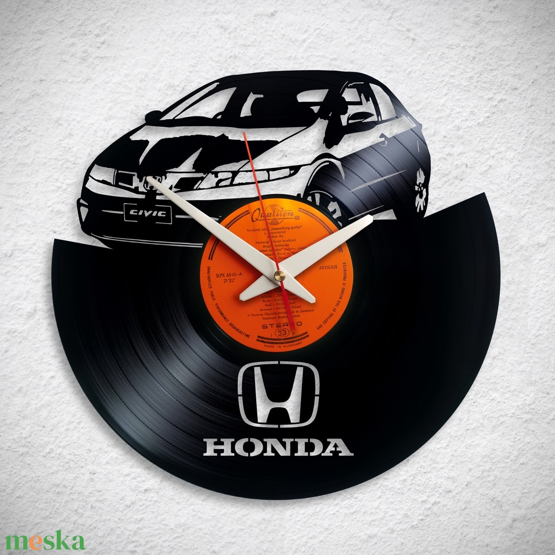 Honda Civic No2 - Bakelit falióra - otthon & életmód - dekoráció - fali és függő dekoráció - falióra & óra - Meska.hu