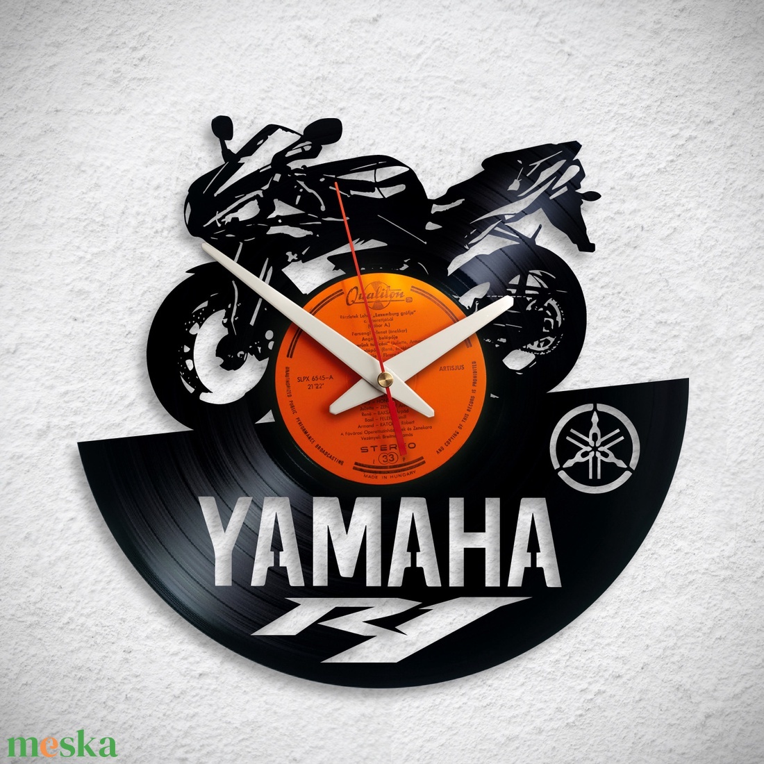 Yamaha R1 - Bakelit falióra - otthon & életmód - dekoráció - fali és függő dekoráció - falióra & óra - Meska.hu Yamaha R1 - Bakelit falióra - otthon & életmód - dekoráció - fali és függő dekoráció - falióra & óra - Meska.hu