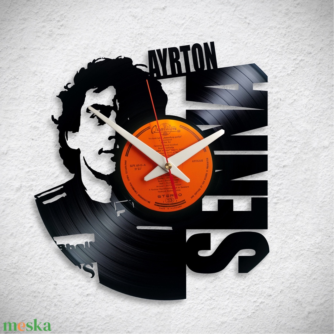 Ayrton Senna - Bakelit falióra - otthon & életmód - dekoráció - fali és függő dekoráció - falióra & óra - Meska.hu Ayrton Senna - Bakelit falióra - otthon & életmód - dekoráció - fali és függő dekoráció - falióra & óra - Meska.hu