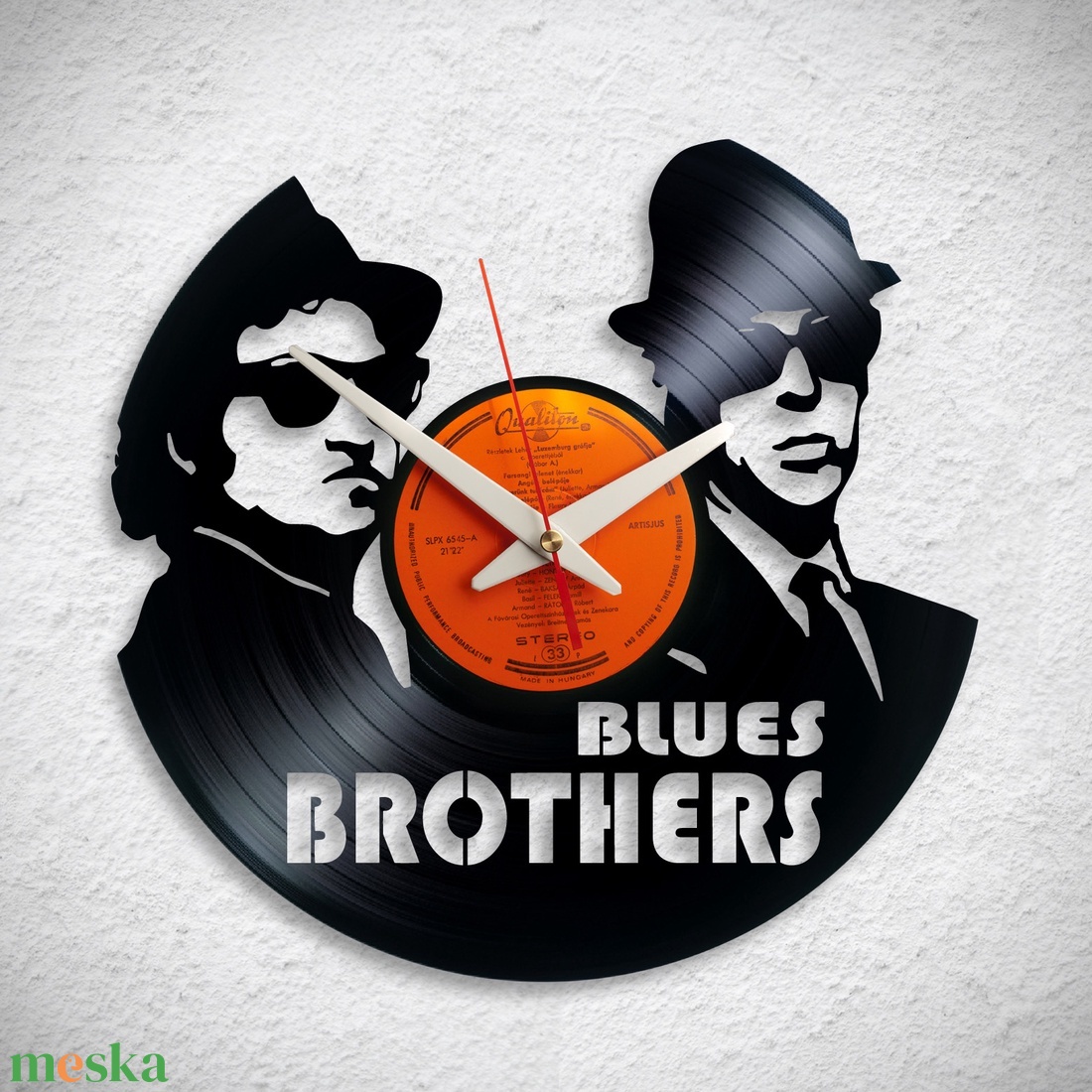 Blues Brothers - Bakelit falióra - otthon & életmód - dekoráció - fali és függő dekoráció - falióra & óra - Meska.hu Blues Brothers - Bakelit falióra - otthon & életmód - dekoráció - fali és függő dekoráció - falióra & óra - Meska.hu