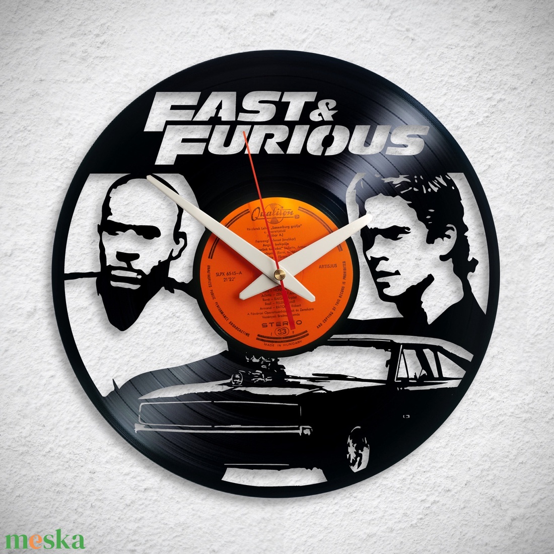 Fast And Furios - Bakelit falióra - otthon & lakás - dekoráció - fali és függő dekoráció - falióra & óra - Meska.hu