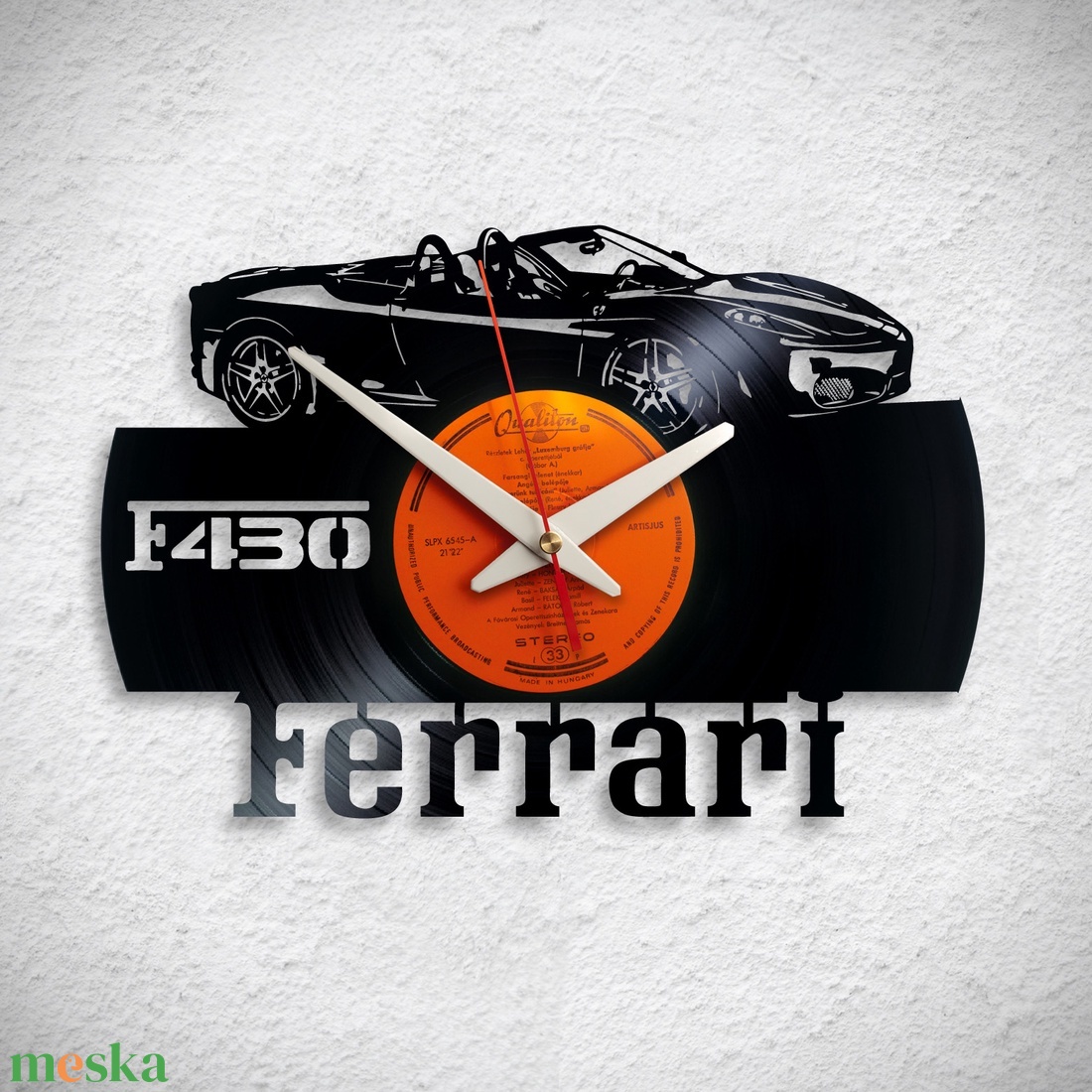 Ferrari F430 - Bakelit falióra - otthon & életmód - dekoráció - fali és függő dekoráció - falióra & óra - Meska.hu Ferrari F430 - Bakelit falióra - otthon & életmód - dekoráció - fali és függő dekoráció - falióra & óra - Meska.hu