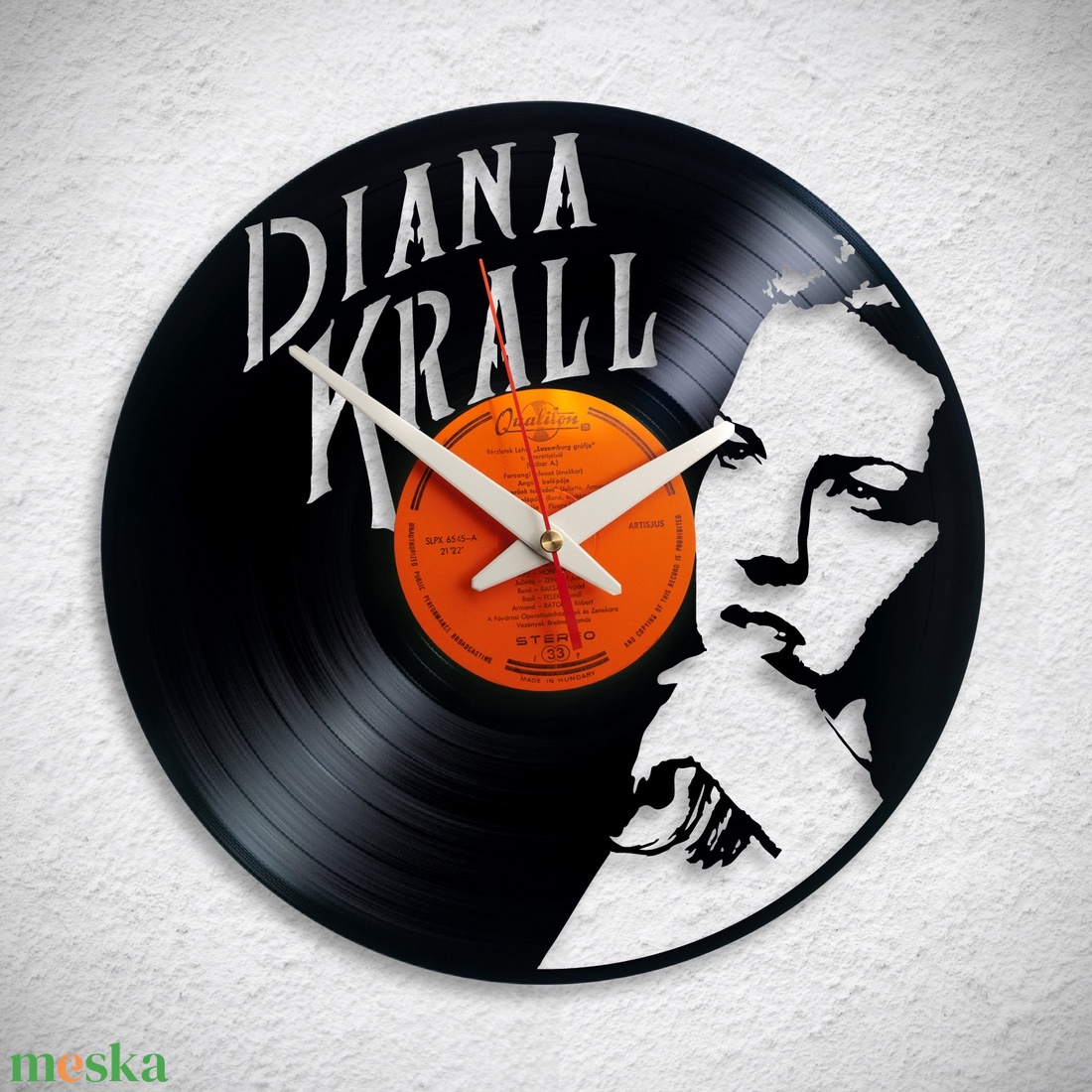 Diana Krall - Bakelit falióra - otthon & életmód - dekoráció - fali és függő dekoráció - falióra & óra - Meska.hu
