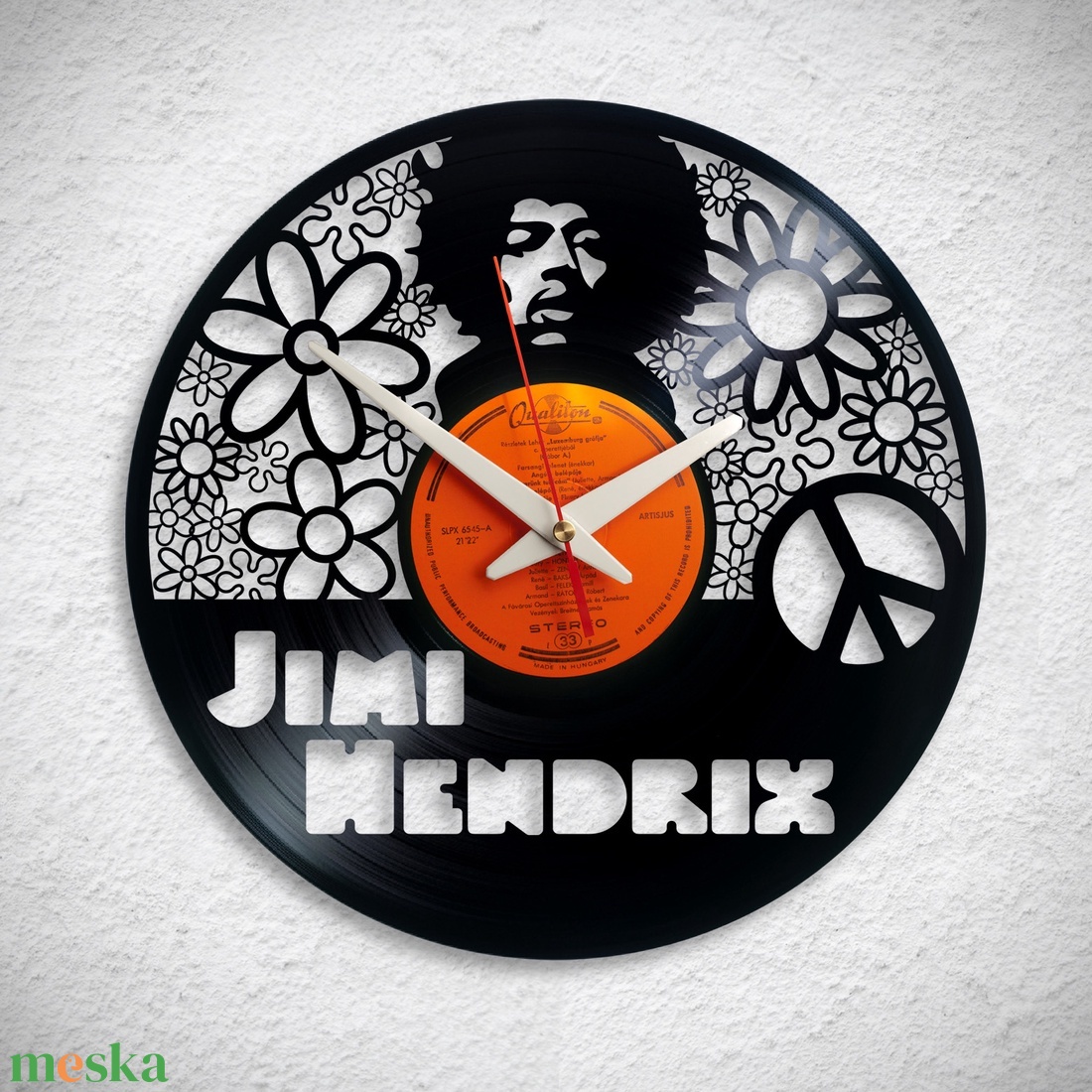 Jimmi Hendrix - Bakelit falióra - otthon & életmód - dekoráció - fali és függő dekoráció - falióra & óra - Meska.hu Jimmi Hendrix - Bakelit falióra - otthon & életmód - dekoráció - fali és függő dekoráció - falióra & óra - Meska.hu