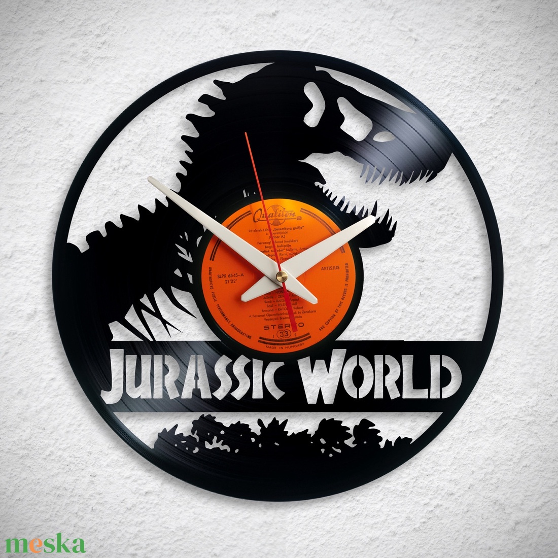 Jurassic Word - Bakelit falióra - otthon & életmód - dekoráció - fali és függő dekoráció - falióra & óra - Meska.hu Jurassic Word - Bakelit falióra - otthon & életmód - dekoráció - fali és függő dekoráció - falióra & óra - Meska.hu