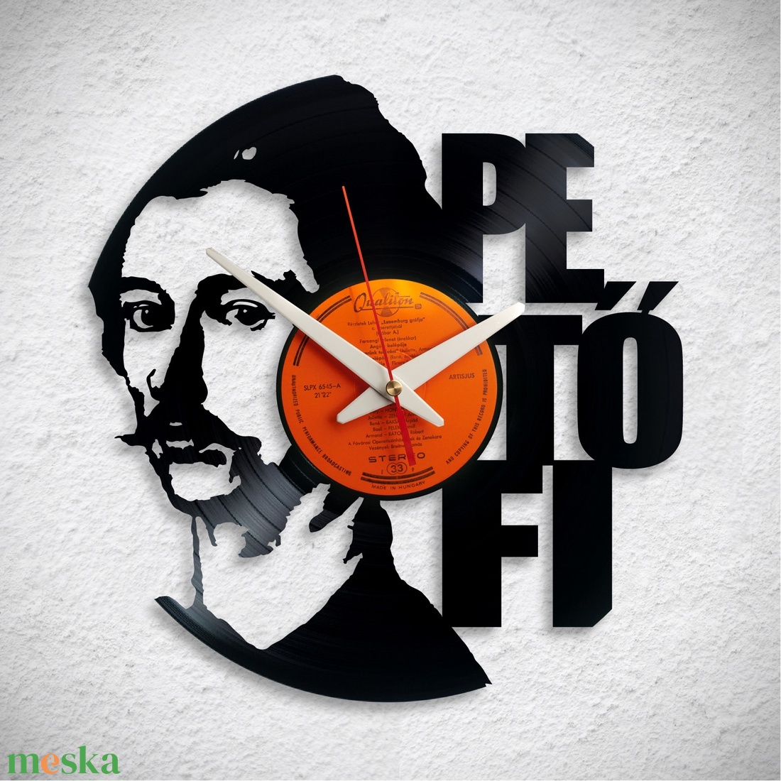 Petőfi Sándor - Bakelit falióra - otthon & életmód - dekoráció - fali és függő dekoráció - falióra & óra - Meska.hu Petőfi Sándor - Bakelit falióra - otthon & életmód - dekoráció - fali és függő dekoráció - falióra & óra - Meska.hu