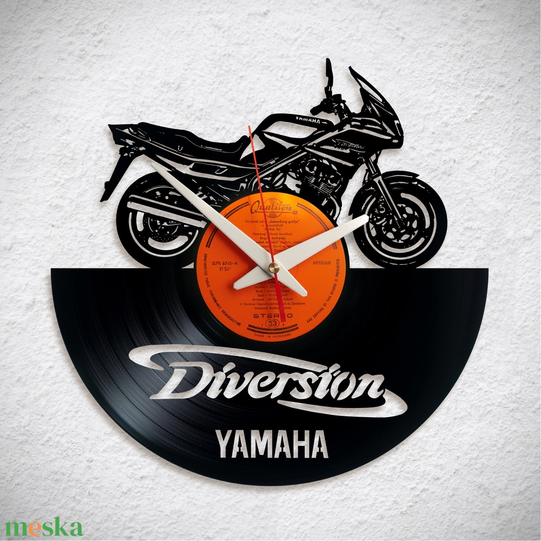 Yamaha XJ900 Diversion  - Bakelit falióra - otthon & lakás - dekoráció - fali és függő dekoráció - falióra & óra - Meska.hu