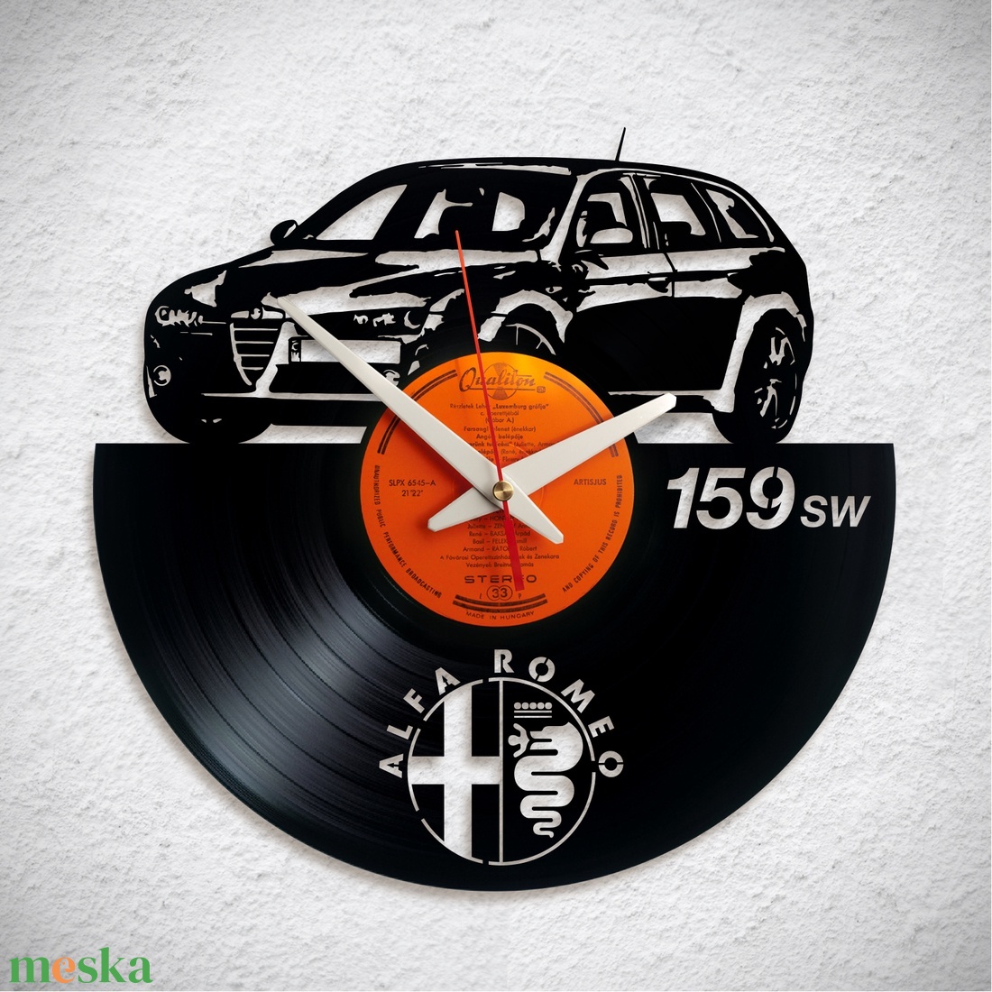 Alfa Romeo 159 SW - Bakelit falióra - otthon & életmód - dekoráció - fali és függő dekoráció - falióra & óra - Meska.hu