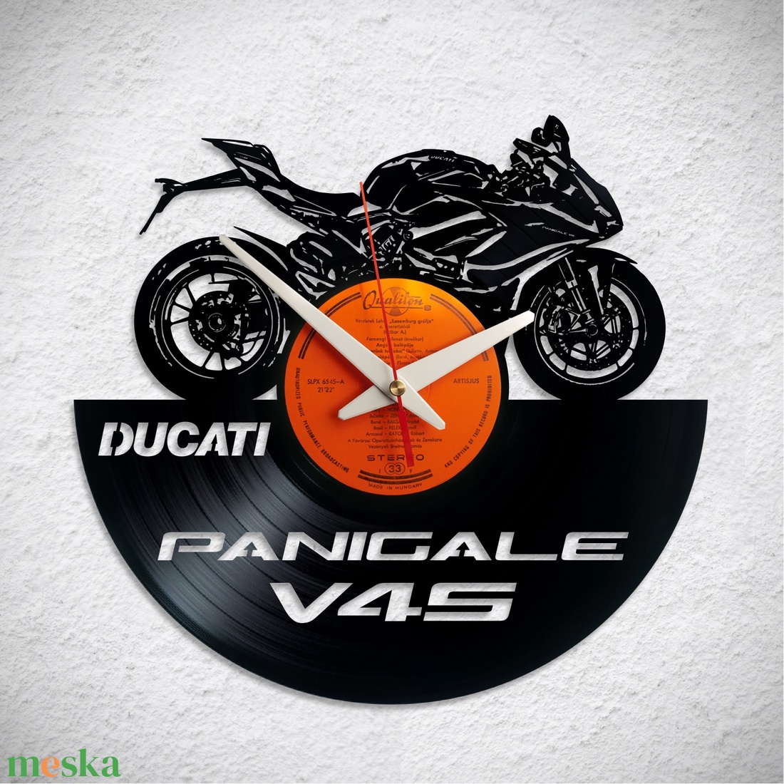 Ducati Panigale - Bakelit falióra - otthon & életmód - dekoráció - fali és függő dekoráció - falióra & óra - Meska.hu Ducati Panigale - Bakelit falióra - otthon & életmód - dekoráció - fali és függő dekoráció - falióra & óra - Meska.hu