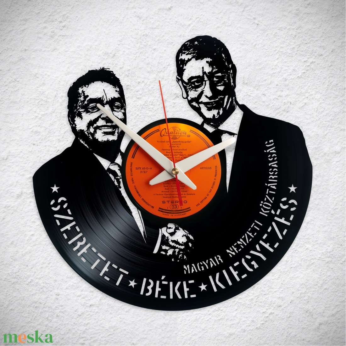 A béke órái - Viktor és Feri - Bakelit falióra - otthon & életmód - dekoráció - fali és függő dekoráció - falióra & óra - Meska.hu A béke órái - Viktor és Feri - Bakelit falióra - otthon & életmód - dekoráció - fali és függő dekoráció - falióra & óra - Meska.hu