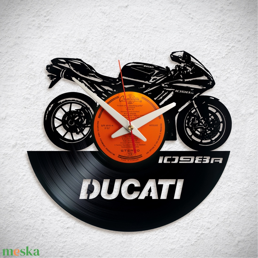 Ducati 1098 R - Bakelit falióra - otthon & életmód - dekoráció - fali és függő dekoráció - falióra & óra - Meska.hu Ducati 1098 R - Bakelit falióra - otthon & életmód - dekoráció - fali és függő dekoráció - falióra & óra - Meska.hu