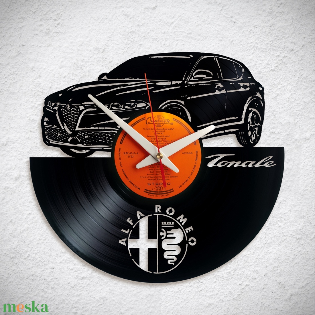Alfa Romeo Tonale - Bakelit falióra - otthon & életmód - dekoráció - fali és függő dekoráció - falióra & óra - Meska.hu Alfa Romeo Tonale - Bakelit falióra - otthon & életmód - dekoráció - fali és függő dekoráció - falióra & óra - Meska.hu