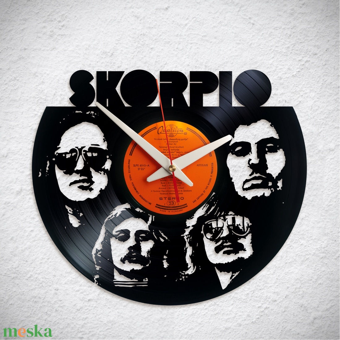 Skorpió együttes - Bakelit falióra - otthon & életmód - dekoráció - fali és függő dekoráció - falióra & óra - Meska.hu