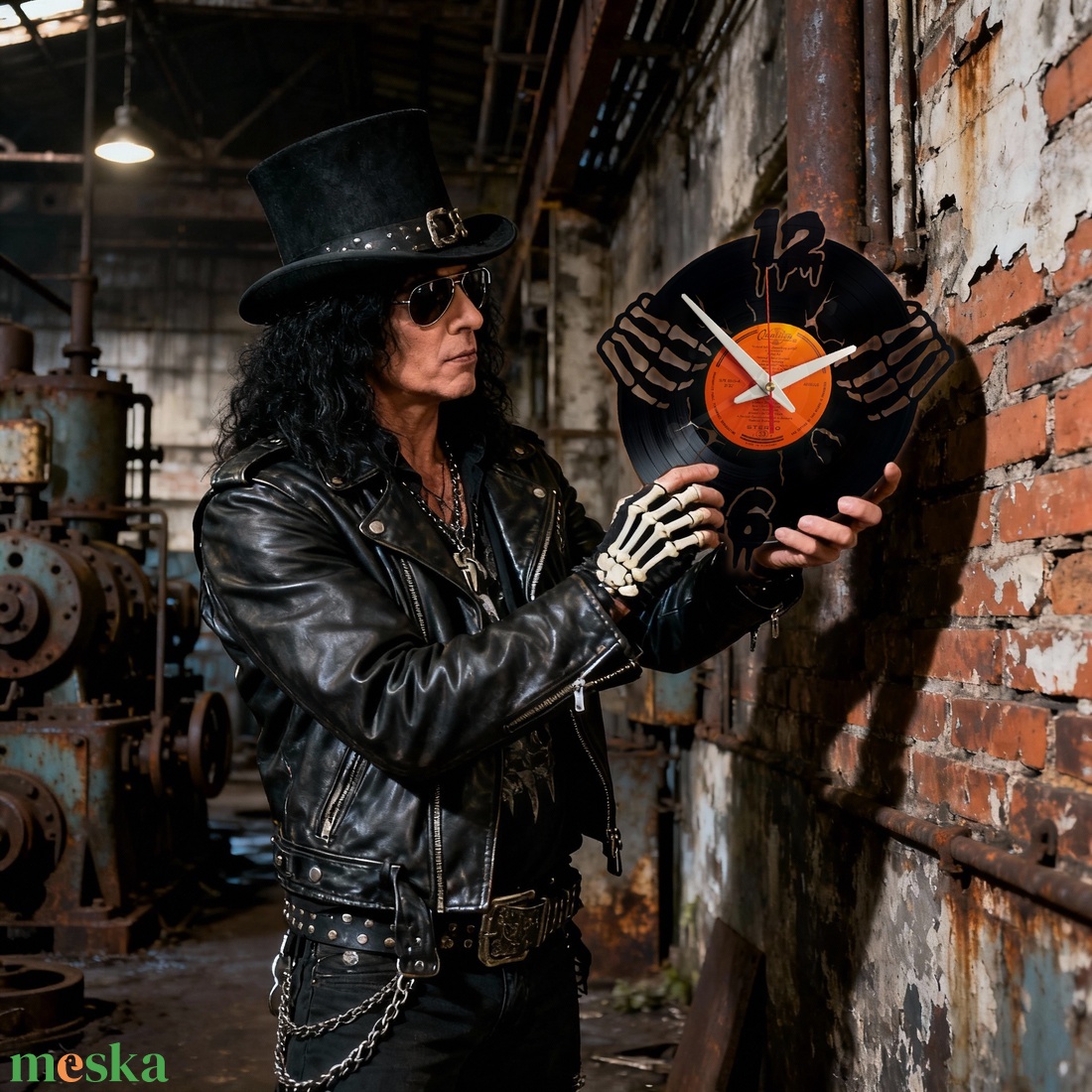 Rocker óra vagy Halloween óra vagy csontváz kezes óra - Bakelit falióra - otthon & életmód - dekoráció - fali és függő dekoráció - falióra & óra - Meska.hu Rocker óra vagy Halloween óra vagy csontváz kezes óra - Bakelit falióra - otthon & életmód - dekoráció - fali és függő dekoráció - falióra & óra - Meska.hu