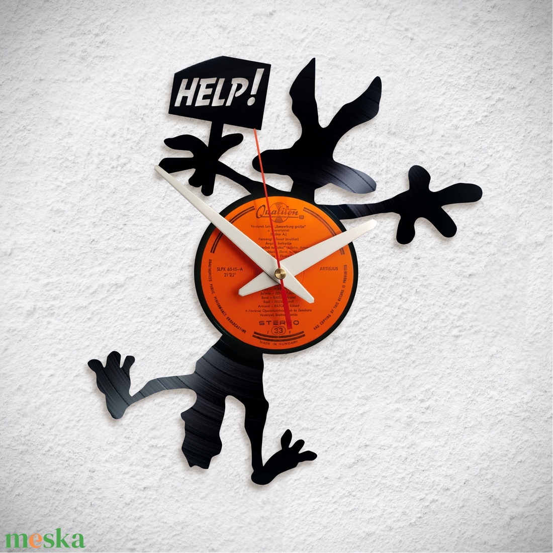 Help!!! - Bakelit falióra - otthon & életmód - dekoráció - fali és függő dekoráció - falióra & óra - Meska.hu