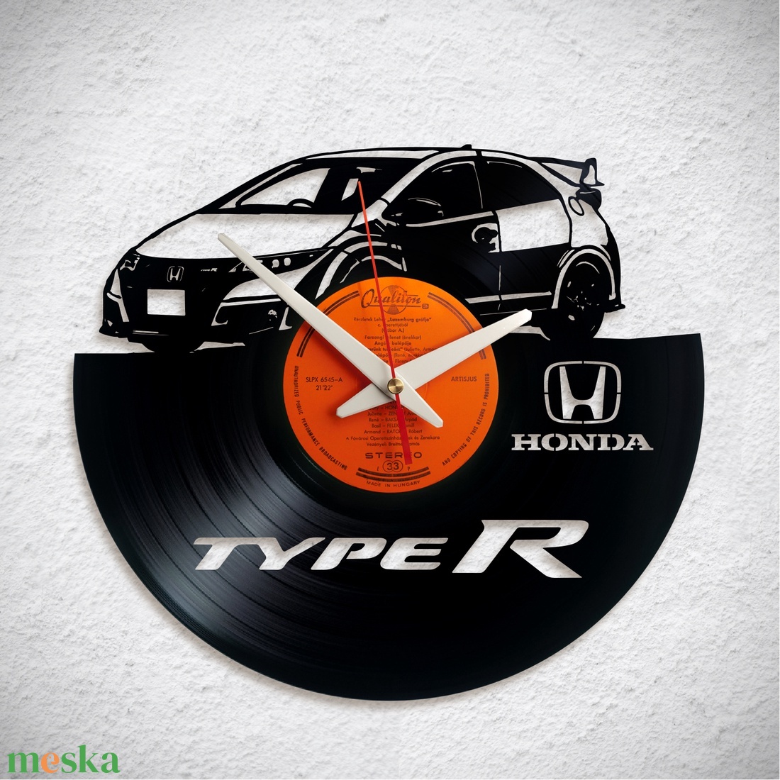 Honda Civic Type R - Bakelit falióra - otthon & életmód - dekoráció - fali és függő dekoráció - falióra & óra - Meska.hu