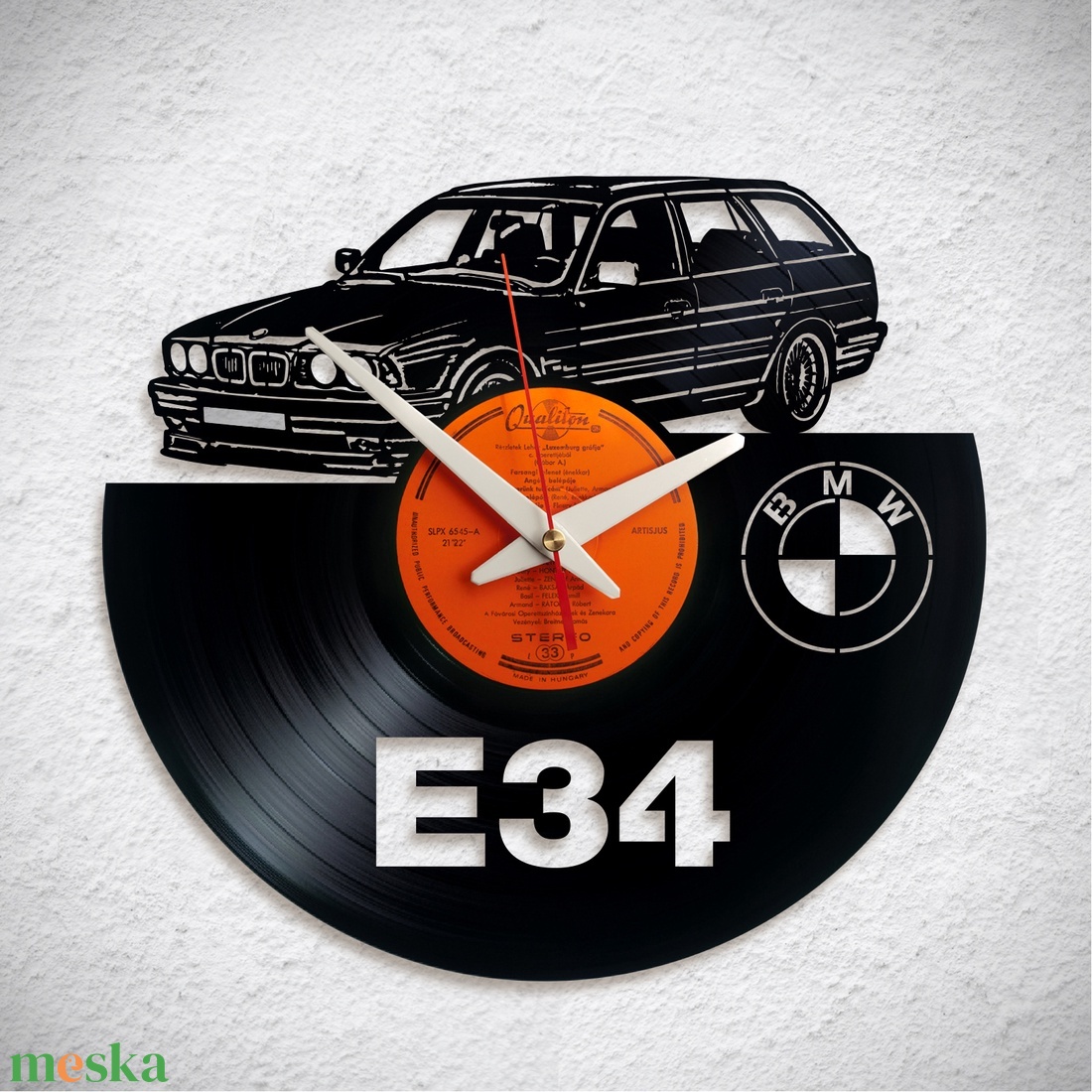 BMW E34 touring - Bakelit falióra - otthon & életmód - dekoráció - fali és függő dekoráció - falióra & óra - Meska.hu