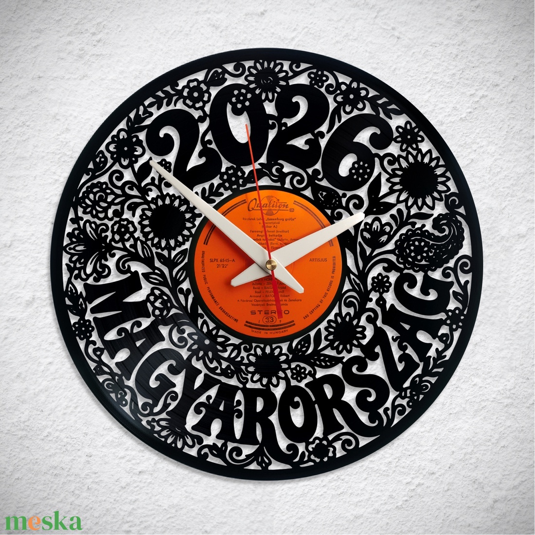 MAGYARORSZÁG 2026 � Hungary - Bakelit falióra - otthon & életmód - dekoráció - fali és függő dekoráció - falióra & óra - Meska.hu