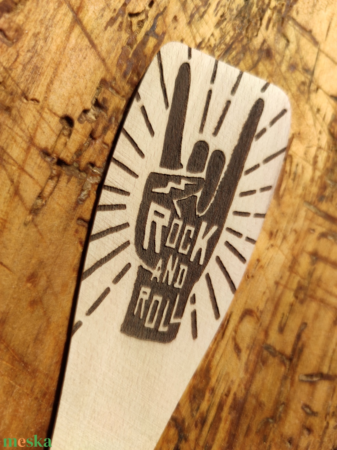 ÚJDONSÁG! Rock and Roll � Gravírozott spatula - fakanál - otthon & életmód - ház & kert - bográcsozás, grillezés - Meska.hu