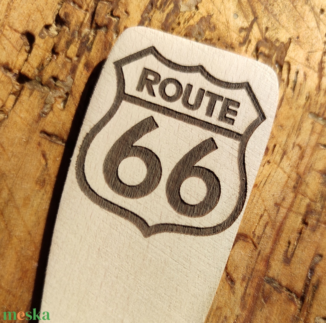 ÚJDONSÁG! Route 66 � Gravírozott spatula - fakanál - otthon & életmód - ház & kert - bográcsozás, grillezés - Meska.hu