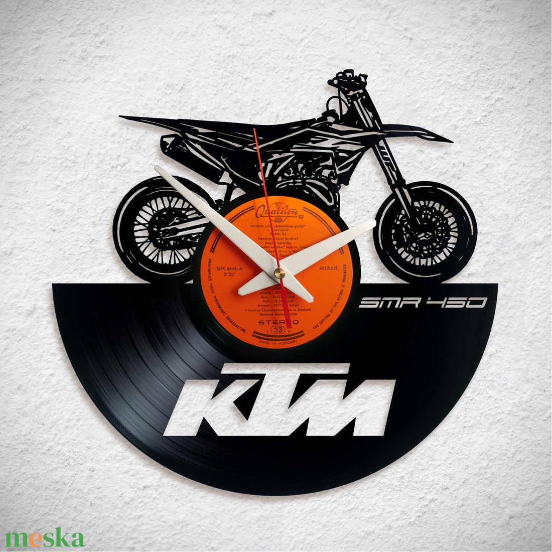 KTM SMR 450  - Bakelit falióra - otthon & életmód - dekoráció - fali és függő dekoráció - falióra & óra - Meska.hu