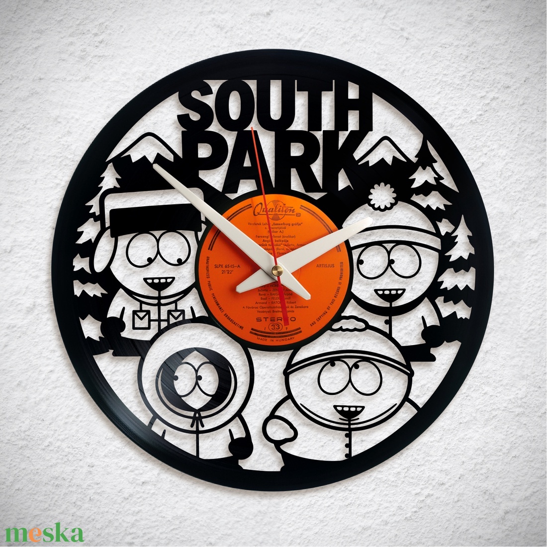 South Park �Bakelit falióra - otthon & életmód - dekoráció - fali és függő dekoráció - falióra & óra - Meska.hu