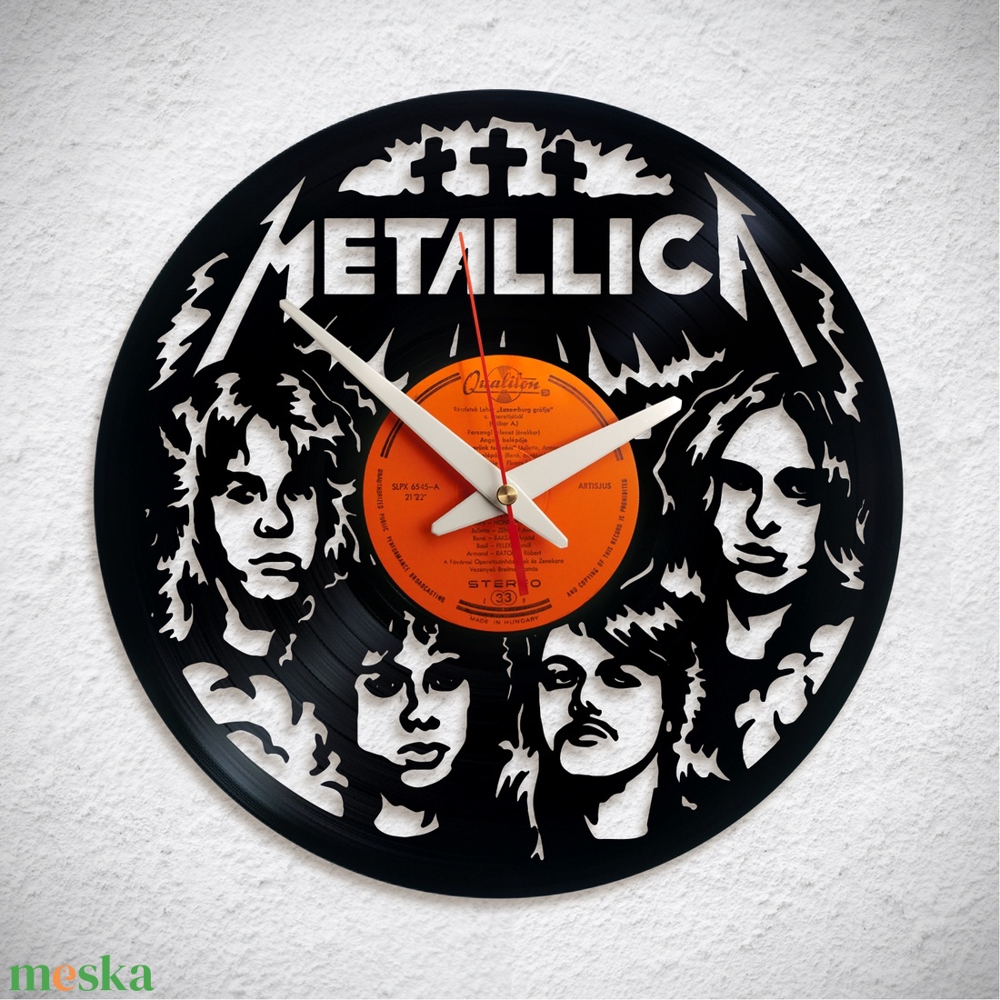 Metallica No2 - Bakelit falióra - otthon & életmód - dekoráció - fali és függő dekoráció - falióra & óra - Meska.hu