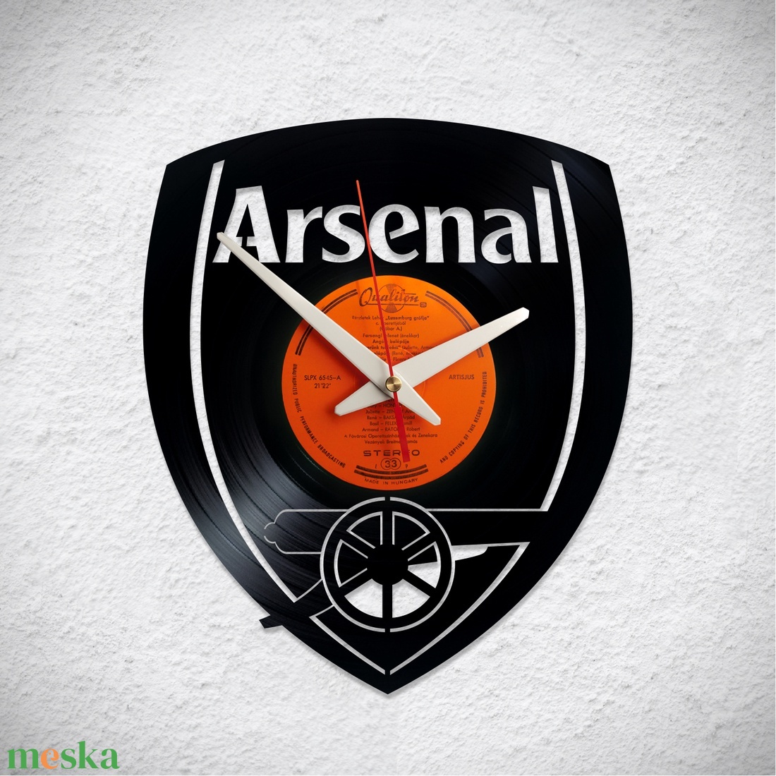 Arsenal FC - Bakelit falióra - otthon & életmód - dekoráció - fali és függő dekoráció - falióra & óra - Meska.hu