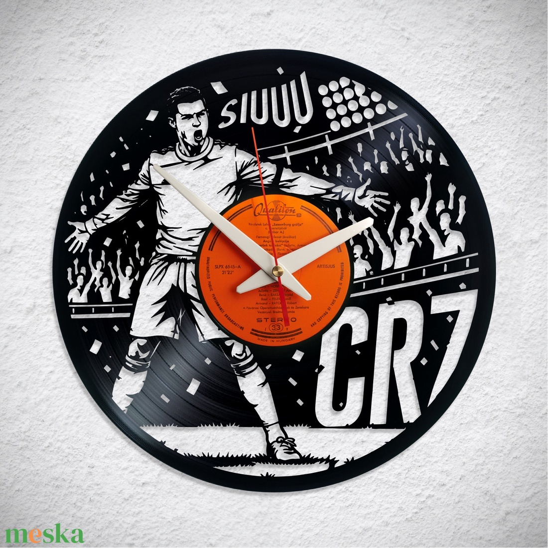 Cristiano Ronaldo � CR7 - Bakelit falióra - otthon & életmód - dekoráció - fali és függő dekoráció - falióra & óra - Meska.hu