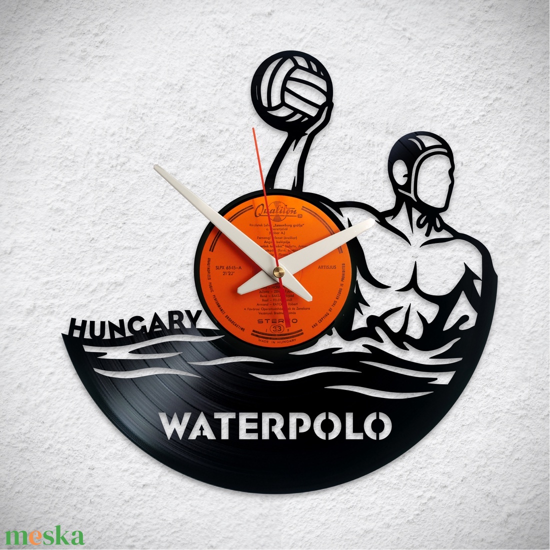 Vizilabda - Water Polo - Bakelit falióra - otthon & életmód - dekoráció - fali és függő dekoráció - falióra & óra - Meska.hu