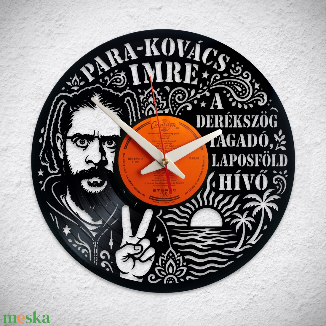Hiánypótló! Korunk polihisztora Para-Kovács Imre - Bakelit falióra - otthon & életmód - dekoráció - fali és függő dekoráció - falióra & óra - Meska.hu