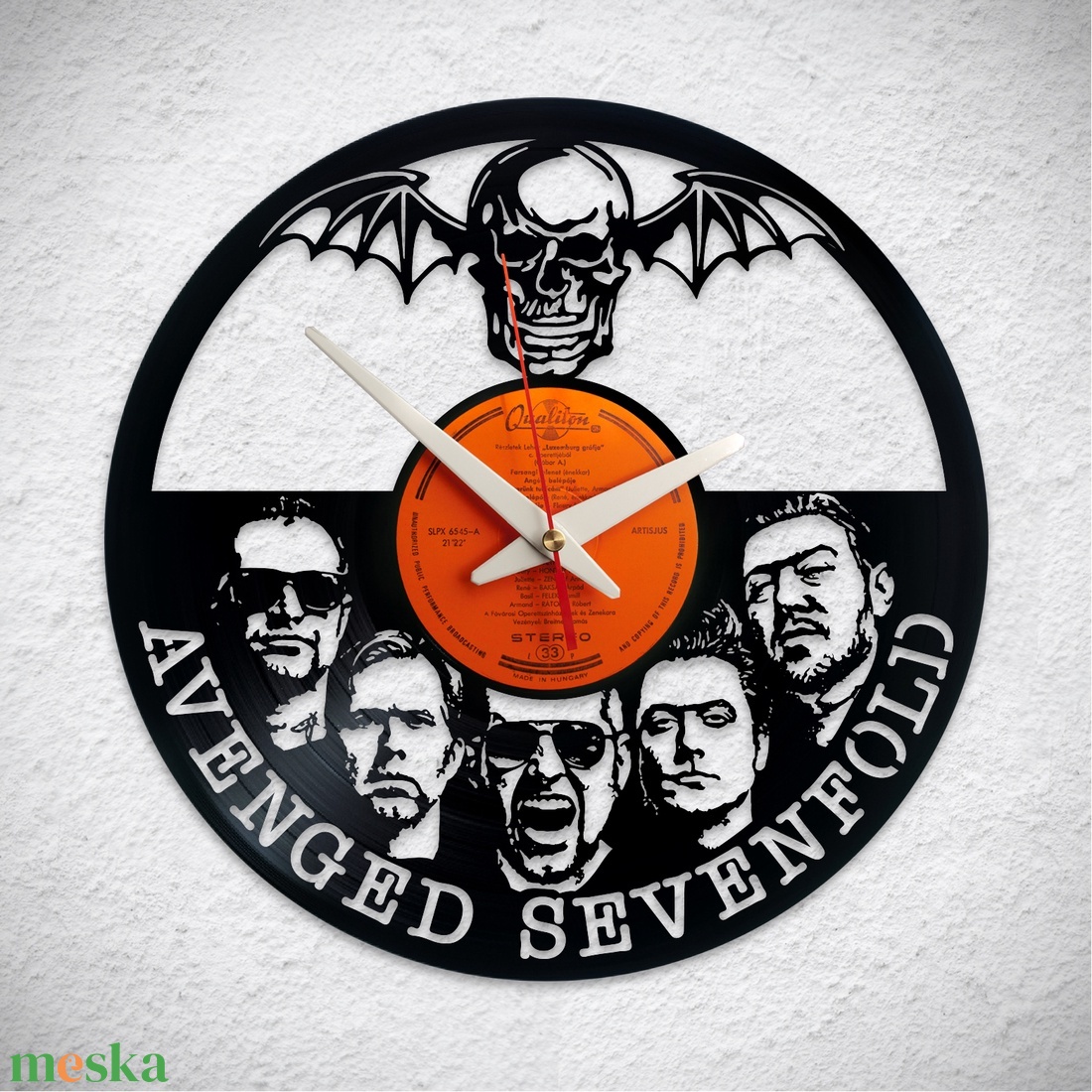 Avenged Sevenfold - kétféle - Bakelit falióra - otthon & életmód - dekoráció - fali és függő dekoráció - falióra & óra - Meska.hu