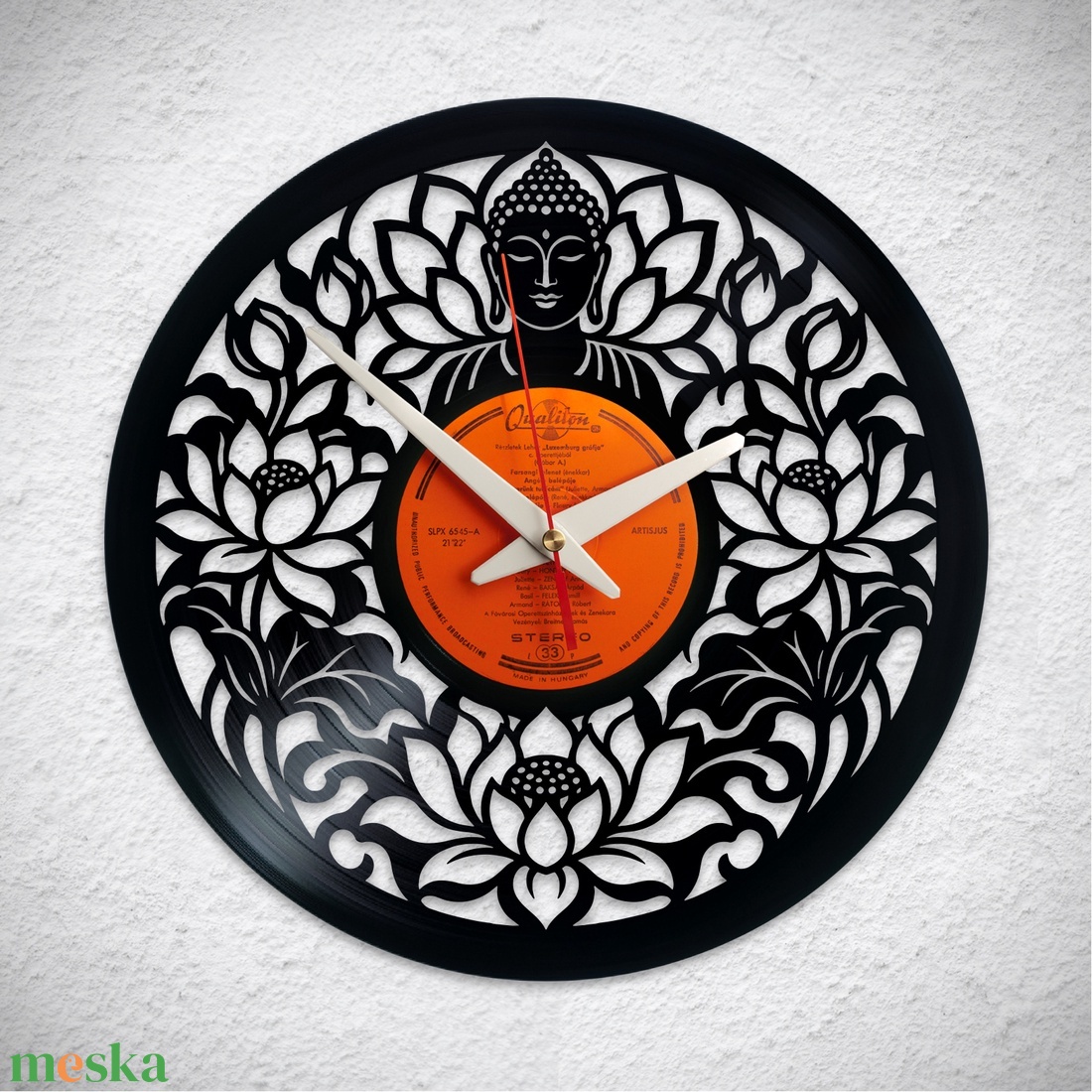 Buddha No2 - Bakelit falióra - otthon & életmód - dekoráció - fali és függő dekoráció - falióra & óra - Meska.hu