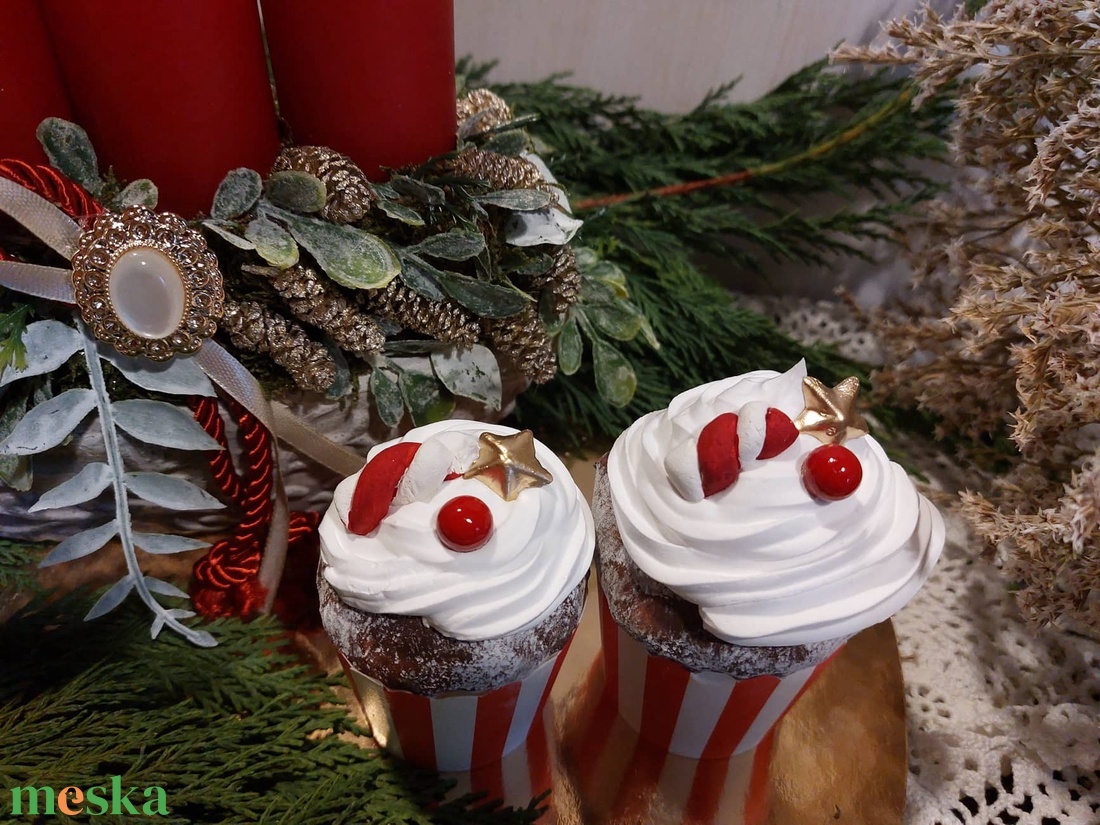 Csokis tejszínhabos karácsonyi cupcake 2 db egy csomagban - esküvő - dekoráció - sütidísz - Meska.hu Csokis tejszínhabos karácsonyi cupcake 2 db egy csomagban - esküvő - dekoráció - sütidísz - Meska.hu