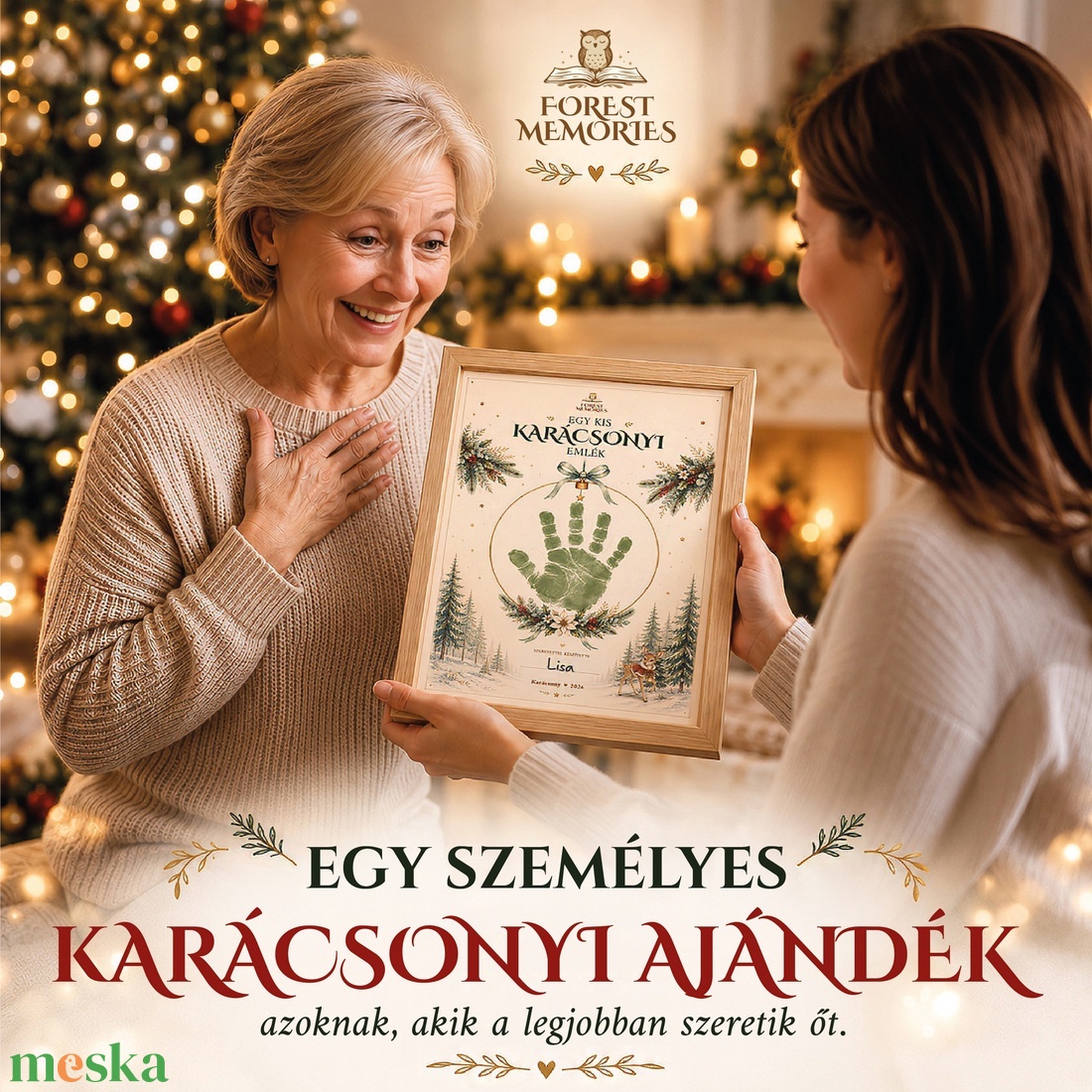Karácsonyi kézlenyomat és lábnyomat � 2 nyomtatható emléklap babáknak � Digitális PDF - baba - mama - babaemlékek - baba emlékőrző - Meska.hu
