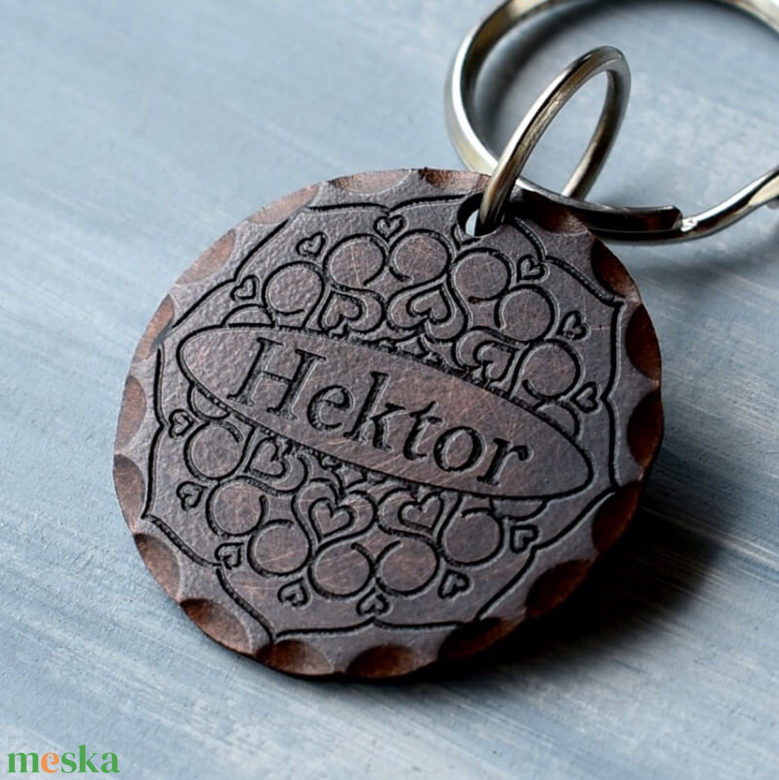 Mandala kutyabiléta (vörösréz) - otthon & életmód - kisállatoknak - kutyáknak - kutya biléta - Meska.hu